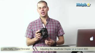 How to Adjust the Viewfinder Diopter on a Canon 60D DSLR [upl. by Gavra]