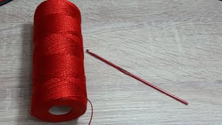 Tejiendo en vivo bolso rojo a crochet [upl. by Doowron659]