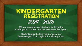 CSD Kindergarten Registration 2024 2025 [upl. by Ydoc]