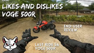 Likes and Dislike sa VOGE 500R  Last ride [upl. by Wynnie274]