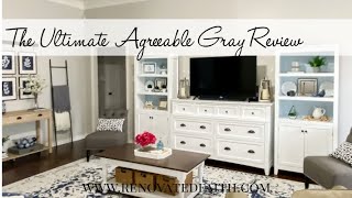 The Ultimate Sherwin Williams Agreeable Gray Review 2022 How It Looks in Real Homes [upl. by Auhsohey]