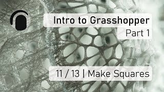 11 of 13  Intro to Grasshopper Venus Flower Basket  Make Squares [upl. by Avrom]