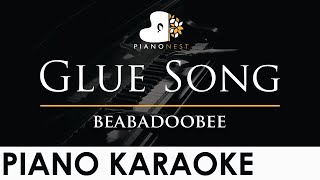 beabadoobee  Glue Song  Piano Karaoke Instrumental Cover with Lyrics [upl. by Esened]