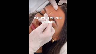 MAP WITH ME IN 30 SECONDS Easy eyebrows mapping tutorial [upl. by Arbma930]