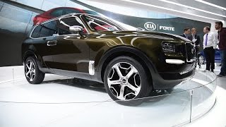 Kia Telluride Concept  2016 Detroit Auto Show [upl. by Jerrold]