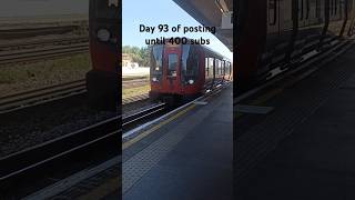 District Line at Chiswick Park train railway cool viralvideo london shorts fyp underground [upl. by Eetsim]