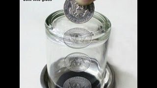 How to Push the Coin Trough The Glass  Magic Tricks Revealed [upl. by Jegar]