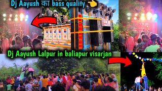 Dj Aayush Lalpur ने Baliapur मे धूम मचा दीया  Baliapur visarjan 2024 👈 viralvideo videos [upl. by Base]