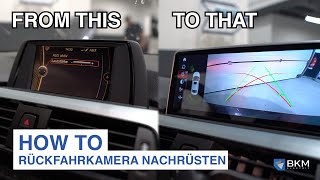 HOW TO I 3er amp 4er BMW Rückfahrkamera nachrüsten unsere günstige Alternative [upl. by Laux]