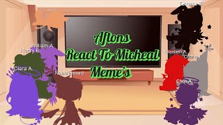 Aftons react to Michael afton  glammike au  ft Charlie  Henry Emily [upl. by Tnomed548]