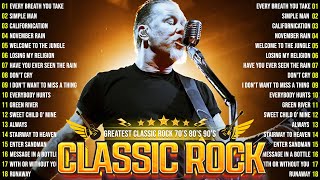 Best Of Classic Rock Songs Of All Time🔥ACDCBon JoviMetallica Guns N Roses U2⚡Classic Rock Songs [upl. by Grigson]