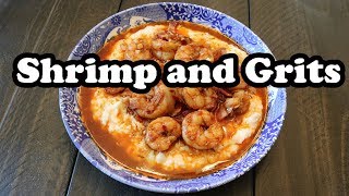 Simple Spicy Shrimp and Grits  Chef Lorious [upl. by Halueb]