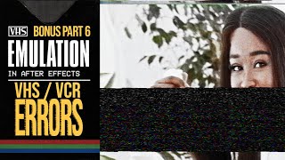 VHS  VCR ERRORS in AFTER EFFECTS  AE Template included [upl. by Artemisa]