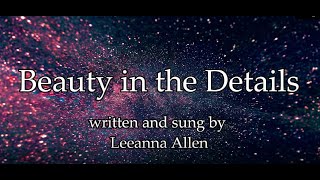 Leeanna Allen  Beauty in the Details Lyric Video [upl. by Ozkum480]