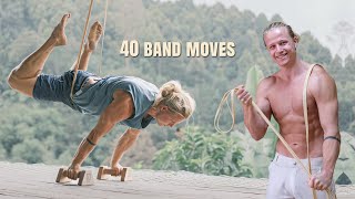 40 Best Resistance Band Exercises for FullBody Calisthenics amp Bodyweight Training [upl. by Cioban]