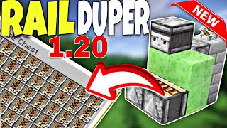 Minecraft 120  Best Unlimited Rail Duplication Glitch  Tutorial for BedrockJavaXboxPs4 [upl. by Gollin]