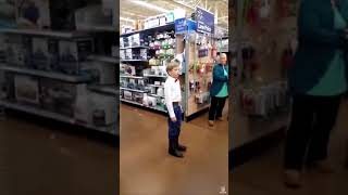 singing walmart yodeling kid yodeling kid in walmart viral video ORIGINAL [upl. by Ola]