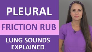 Pleural Friction Rub Lung Sounds Audio Causes  Pleural Rub Breath Sounds NCLEX [upl. by Acinehs910]