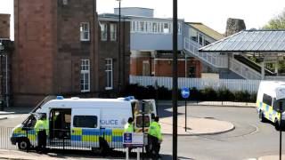 Northumbria police at Berwick rail station [upl. by Hitchcock]