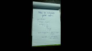 How to calculate gold rate Demo 💥Wastage and GST calculation 😇easy method💥 [upl. by Yrrum186]