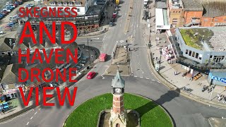 Amazing Skegness clock tower amp Seafront March 2024 Drone Viewalso Haven drone travel viral [upl. by Yoral57]