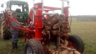 fendeuse JBM 60Tonnes dans du chene [upl. by Ansell]