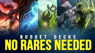 5 NEW ZERO RARE Standard MTG Arena Decks  GREAT For Budget amp Beginner Players [upl. by Holms973]