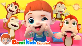 Cinco Monitos  Canciones Infantiles  Nursery Rhymes en español  Domi Kids en español [upl. by Glover397]