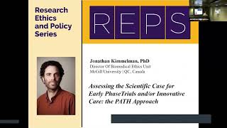 Research Ethics amp Policy Series REPS Jonathan Kimmelman PhD [upl. by Hepsibah]