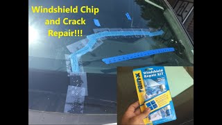 RainX Windshield Repair Kit on a Chip  Long Crack [upl. by Bergstrom929]