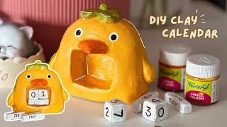 🐥❤️DIY Clay Calendar Tutorial  StepbyStep Guide [upl. by Sueddaht843]