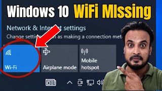 FIX WiFi Not Showing in Windows 10 2024 NEW  Fix Missing WiFi [upl. by Olatha]