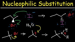 Nucleophilic Substitution Reactions  SN1 and SN2 Mechanism Organic Chemistry [upl. by Etteoj625]