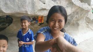 civilians hiding in cave in Burma Mon State [upl. by Eadmund]