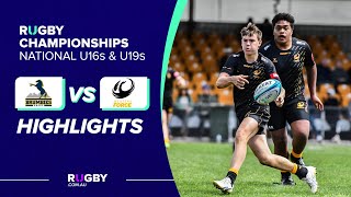 U16s ACT Brumbies v Western Force Highlights  National Rugby Championship Round 1 [upl. by Marcello]