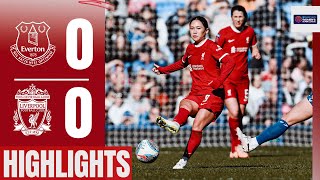 Merseyside Derby ends all square  Everton 00 Liverpool FC Women  Highlights [upl. by Vassar569]