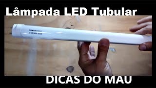 Lâmpada tubular LED  Como instalar [upl. by Salvucci]