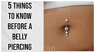 5 Things To Know Before Getting A Navel Piercing [upl. by Oluap]