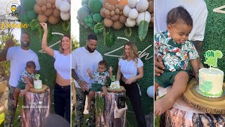 Odell Beckham Jr and Lauren Wood Celebrate Their Son Zydns First Birthday 🎂 [upl. by Peggir]