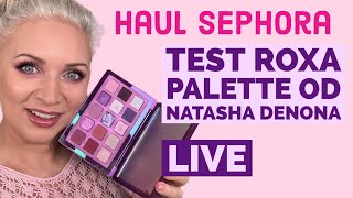 Haul Sephora i nie tylko 💜 Test pierwsze wrażenie Roxa Palette Denona [upl. by Annoiek]