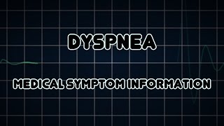 Dyspnea Medical Symptom [upl. by Naoh]