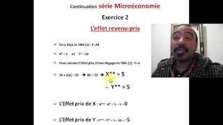 Microéconomie S1 EP 15 Continuation de Série Comment Calculer lEffet Revenuprix  3 points [upl. by Tomaso]