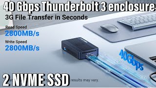 Acasis Thunderbolt 3 SSD Enclosure Review 40Gbps Speed amp RAID Power ⚡  Unboxing amp Test [upl. by Fisch297]