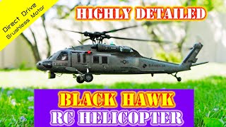 So Very Cool Radio Controlled BLACK HAWK Helicopter  YXZNRC F09  Review [upl. by Isewk]