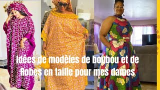 Mes Nouvelles Idées de Modèles de Robes longues et Boubou avec Deux pagnes [upl. by Huang]