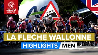 The Toughest Final Kilometre In Pro Cycling  La Flèche Wallonne 2023 Highlights  Men [upl. by Ittak]