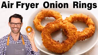 EASY Air Fryer Onion Rings Recipe [upl. by Araminta]