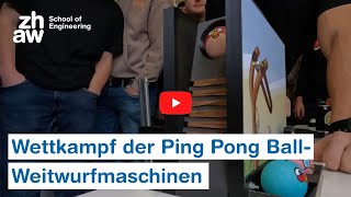 SystemtechnikStudiengang Ping PongBallWeitwurfmaschine  Contest 2023 [upl. by Bainter]