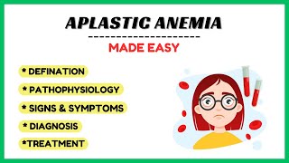 Aplastic anemia causes symptoms diagnosis treatment management pathology made easy [upl. by Banebrudge682]