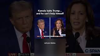 Kamala brilliants BAITS TRUMP 😂 [upl. by Anar695]